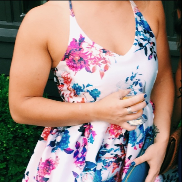 L’atiste Floral Satin Cocktail Dress 🌺 - Picture 9 of 9